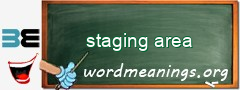WordMeaning blackboard for staging area